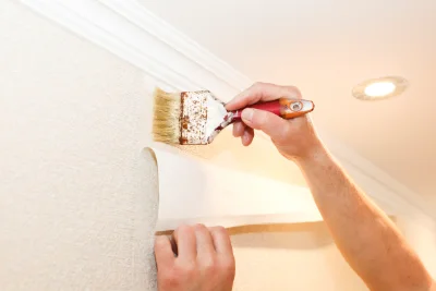 Pose de papier peint à Louresse-Rochemenier — revêtements muraux et toiles de verre